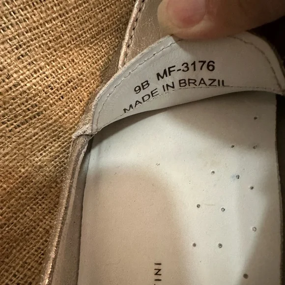 Mercanti Fiorentini Gold ✨ Leather Driving Loafers 👞 (Penny-style moccasins) 9M - Picture 6 of 7